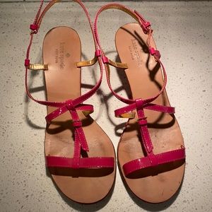 Kate Spade Pink Sandal Wedges